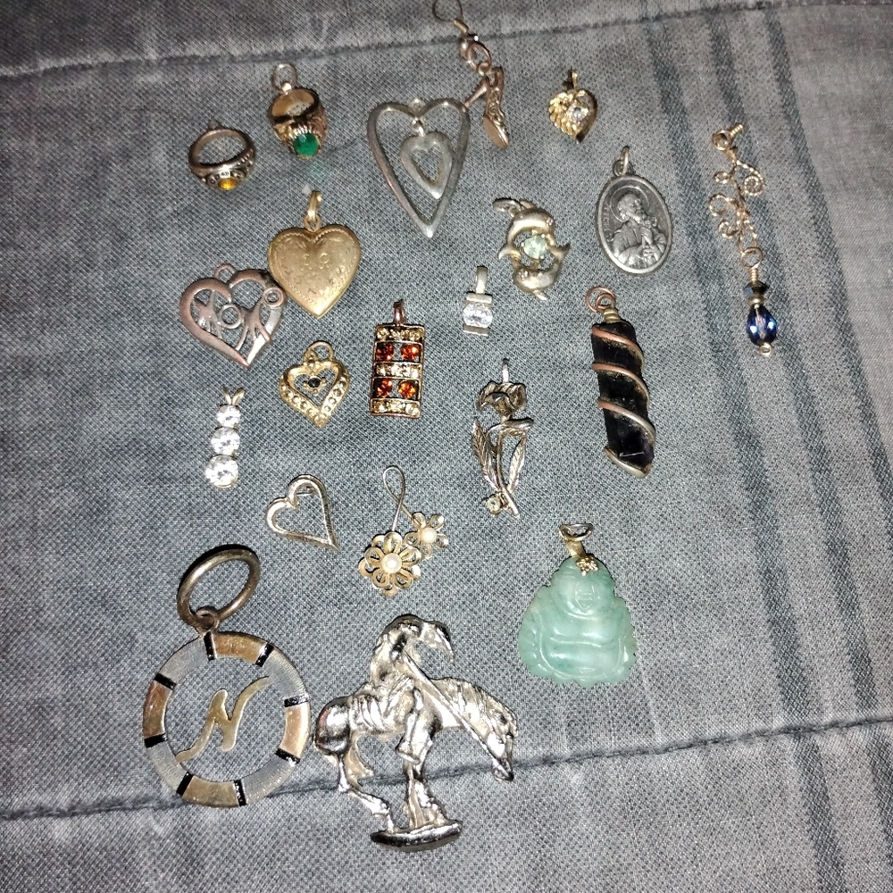 Real Gold And Silver Pendents